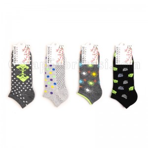 Bayan Eko Desenli Patik Çorap (12 Çift)