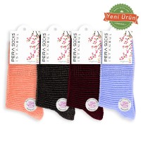 Bayan Kışlık Havlu Çorap (12 Çift) (Parfümlü)