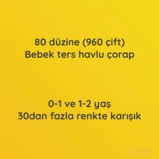 Bebek Ters Havlu Peluş Çorap (960 çift)
